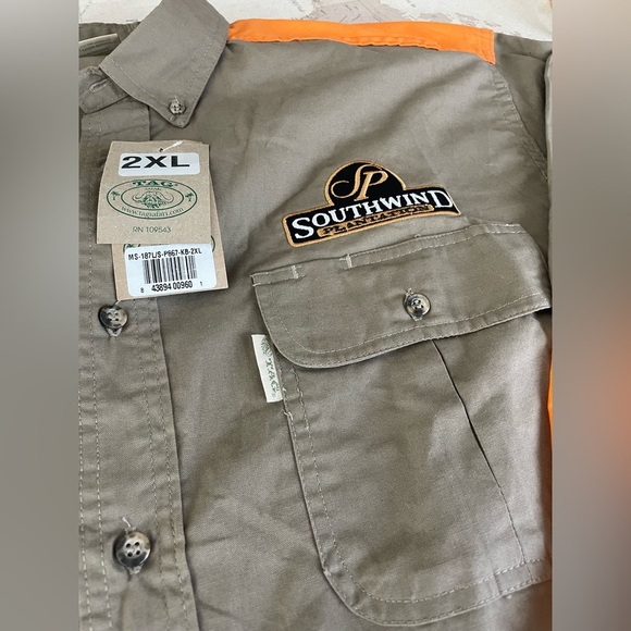 🆕Tag Safari Upland Shirt for Men - L/Sleeve 2XL Southwind Plantation Embroidered - Picture 3 of 10